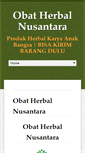 Mobile Screenshot of obatherbalnusantara.com